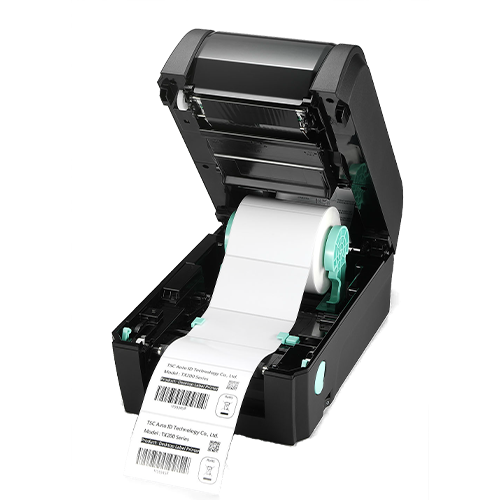 TSC TX210 4-inch desktop thermal transfer label printer, 203 dpi, colour LCD, black (TX210-A001-1202) – detail view