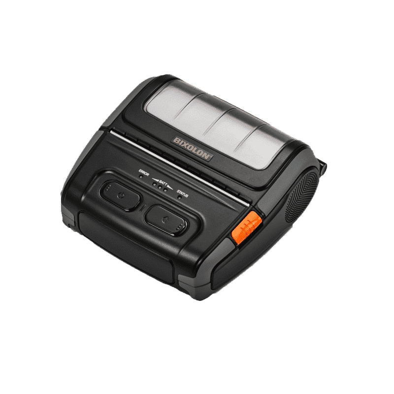 Bixolon SPP-R410 4-inch mobile receipt and label printer, Wi-Fi, black (SPP-R410WK5/BEG) – 3/4 view