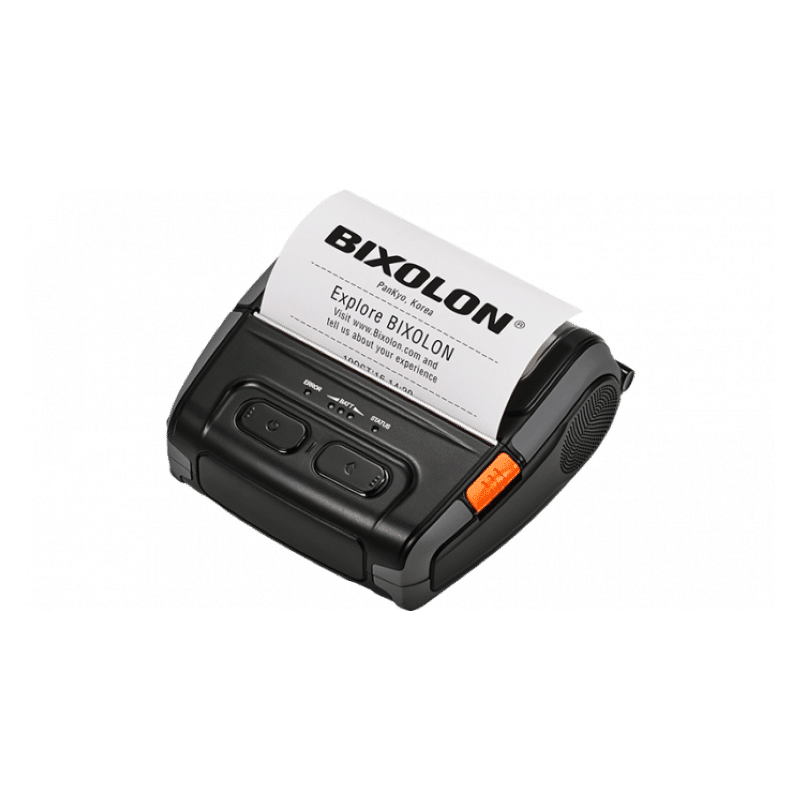 Bixolon SPP-R410 4-inch mobile receipt and label printer, Wi-Fi, black (SPP-R410WK5/BEG) – printing a receipt