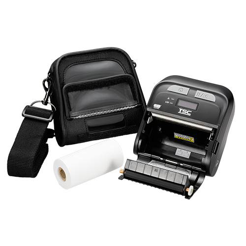 TSC TDM-30 3-inch mobile receipt and label printer, Bluetooth 5.0, black (99-083A502-0012) – with case and paper roll