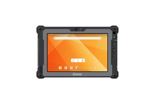 Getac ZX80 8" rugged Android tablet, 2D barcode imager (Z8A7FHGB1DXC) – front view