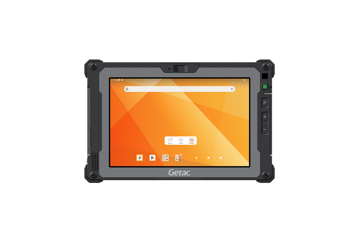 Getac ZX80 8" rugged Android tablet, 2D barcode imager (Z8A7LHGX17XX) – front view