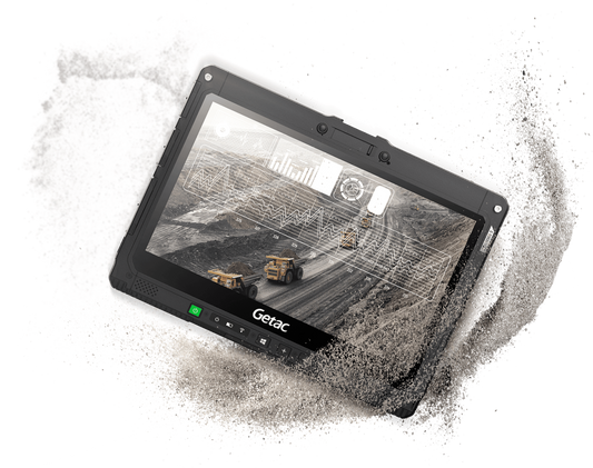 Getac K120 G3 12.5" rugged 2-in-1 tablet (KTA164W8XQXX) – angled front view