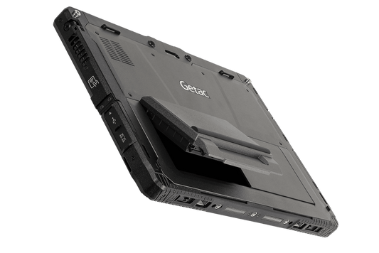 Getac K120 G3 12.5" rugged 2-in-1 tablet, high-capacity batteries (KTA264W8XKXX) – back view with high-capacity battery