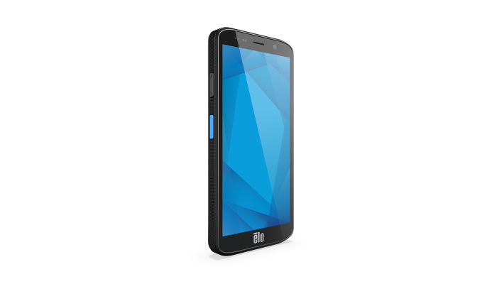 Elo M51 rugged Android mobile computer, Wi-Fi 6E, integrated 2D barcode scanner (E449855) – angled view
