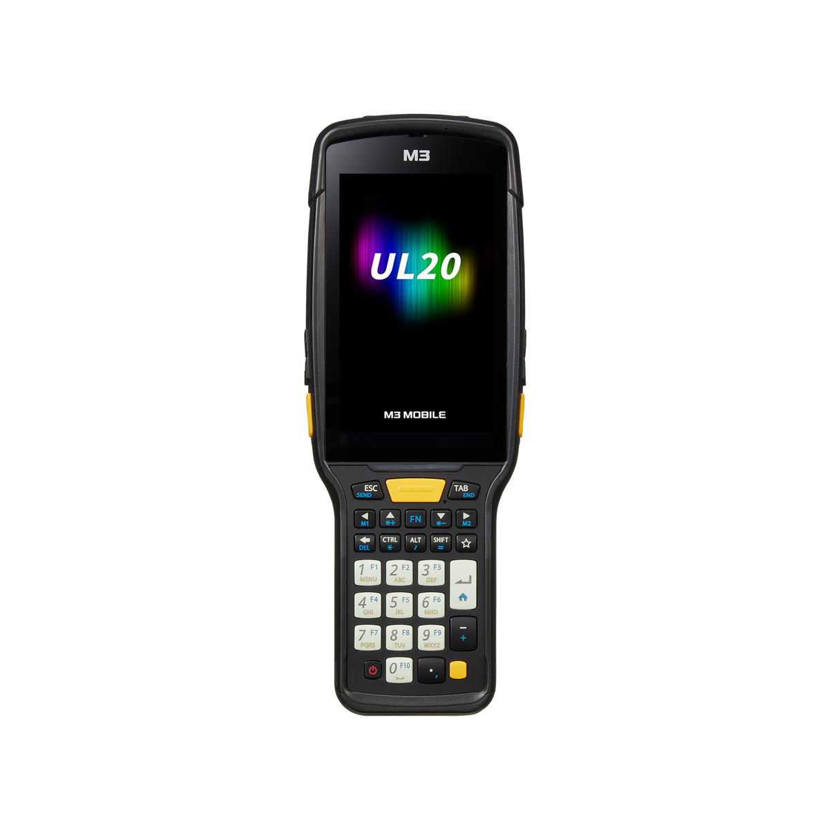 M3 Mobile UL20F (Frozen, cold-storage) rugged Android mobile computer, 28-key numeric keypad, SE4750 2D imager (U20F0C-P2CFRS-HF-R) – front view