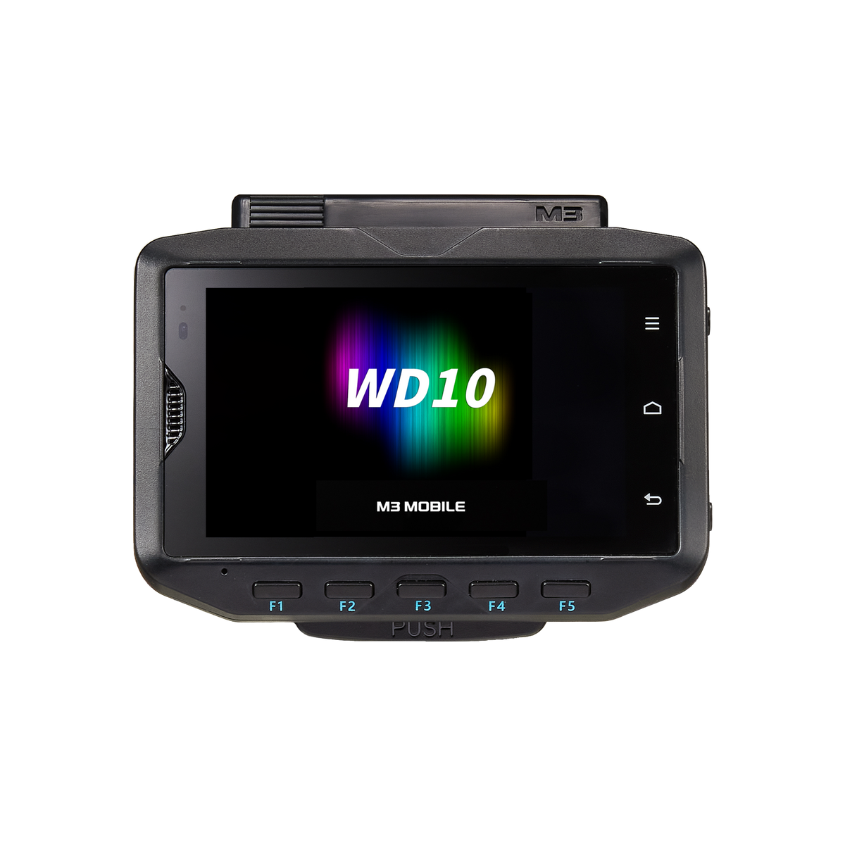 M3 Mobile WD10 wrist-worn wearable Android computer, 4" touchscreen, Wi-Fi (WD1W0C-T0CWSS-HF) – front view
