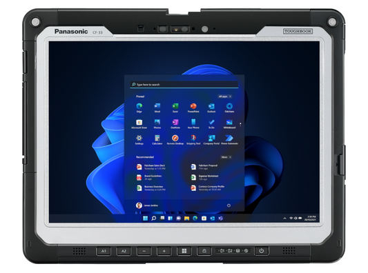 Panasonic TOUGHBOOK 33 mk3 fully rugged 12-inch Windows tablet, tablet only (CF-33TZ024B4) – front view