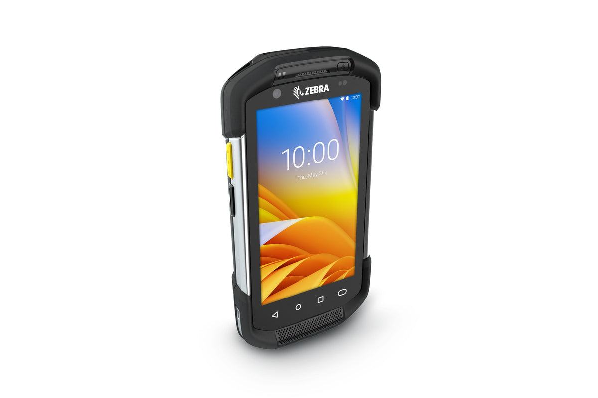 Zebra TC77 rugged 4G LTE Android touch mobile computer (TC77HL-5MK24BG-A6) – angled front view