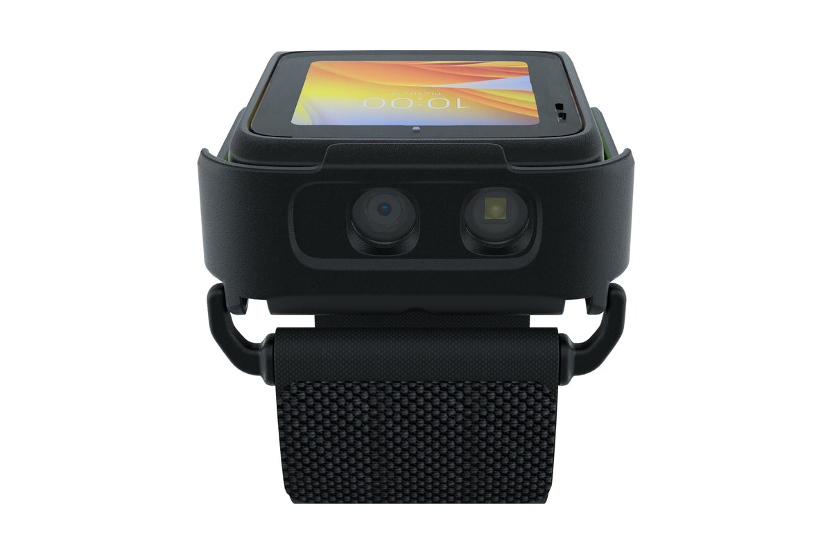 Zebra WS501 wearable computer, back of hand (WS5012-0B3J1020EA6) – front view of scan window