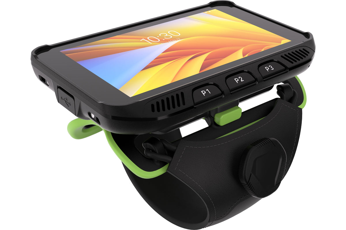 Zebra WT5400 wearable wrist computer, touch-only display (no keypad) (WT0-WT54B-T6DAE1A6) – on wrist strap