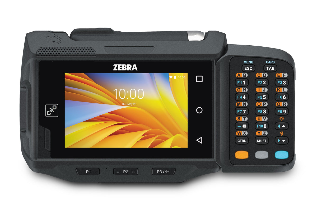 Zebra WT6300 wearable wrist computer, 20-key function alphanumeric keypad (WT63B0-KS0QNERW) – front view