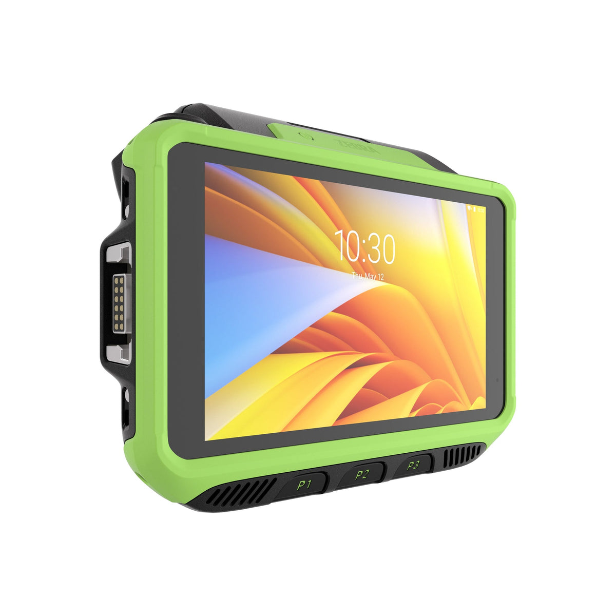 Zebra WT6400 wearable wrist computer, touch-only display (no keypad) (WT0-WT64B-T6DCE2A6) – angled view