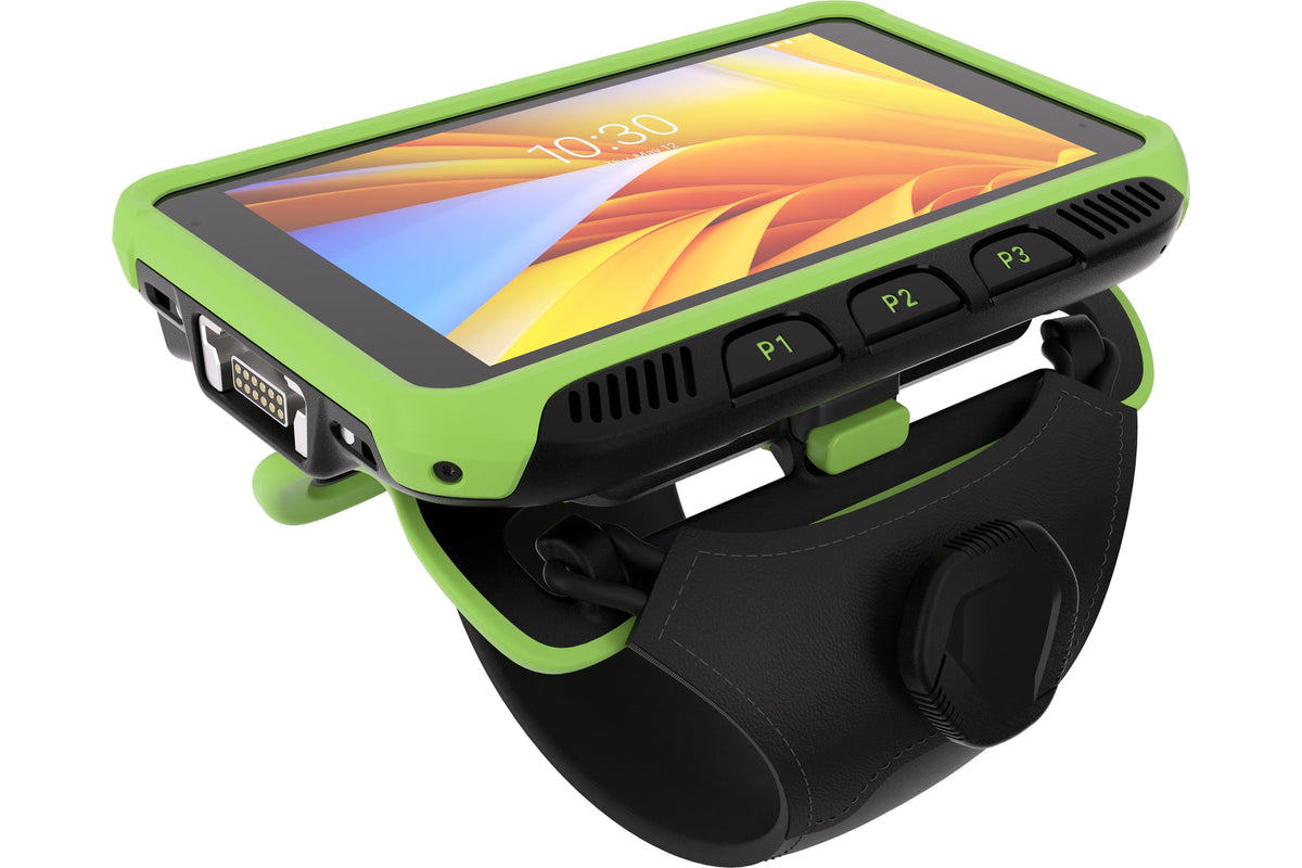 Zebra WT6400 wearable wrist computer, touch-only display (no keypad) (WT0-WT64B-T6DCC2A6) – on wrist strap