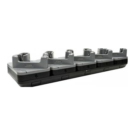 Zebra CRD-TCVTB-5D5B 5-Slot Device + 5 Battery ShareCradle for Zebra TC201 with rugged boot