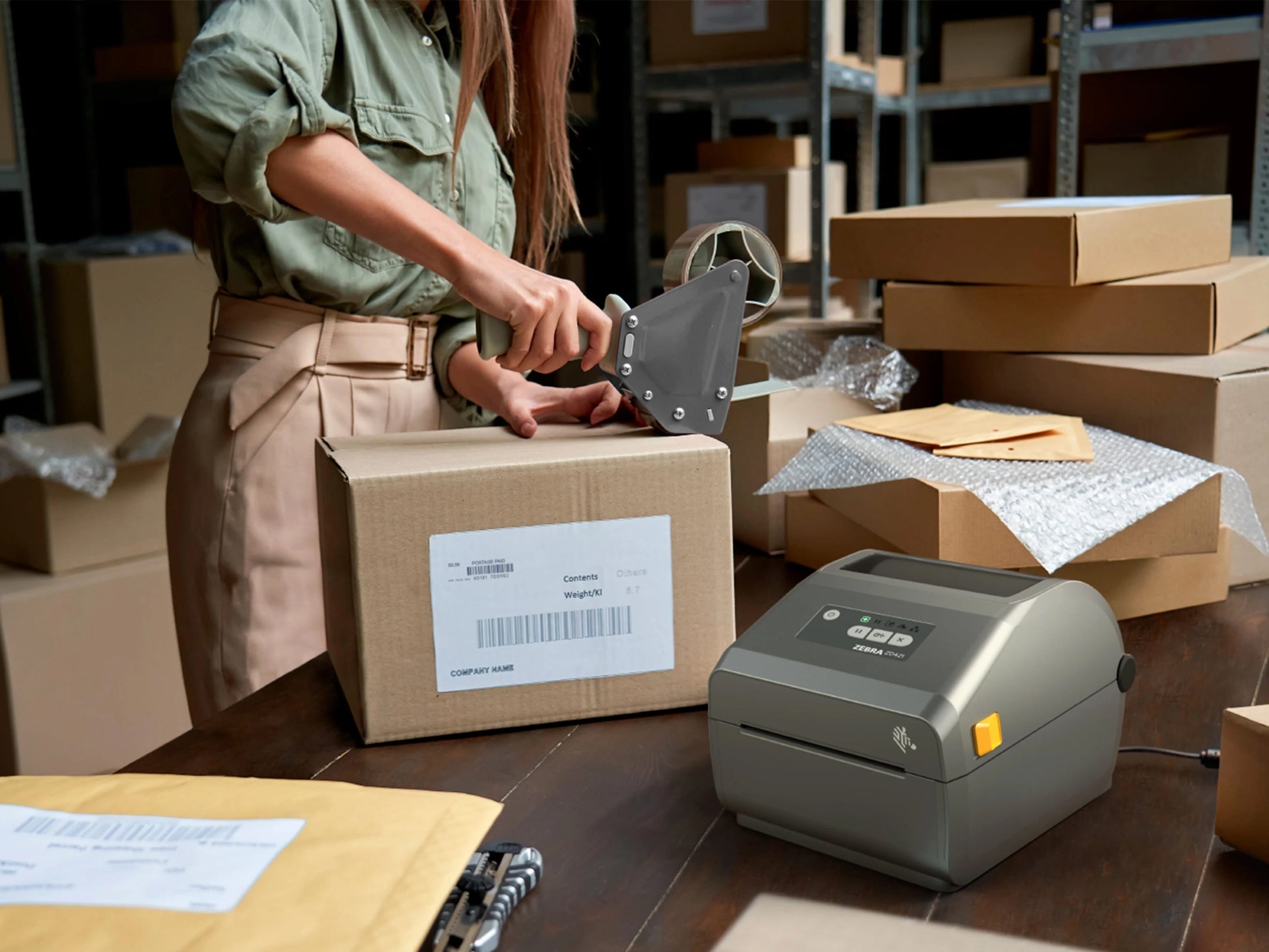 Zebra ZD421d Desktop Label Printer (ZD4A043-D0EE00EZ)